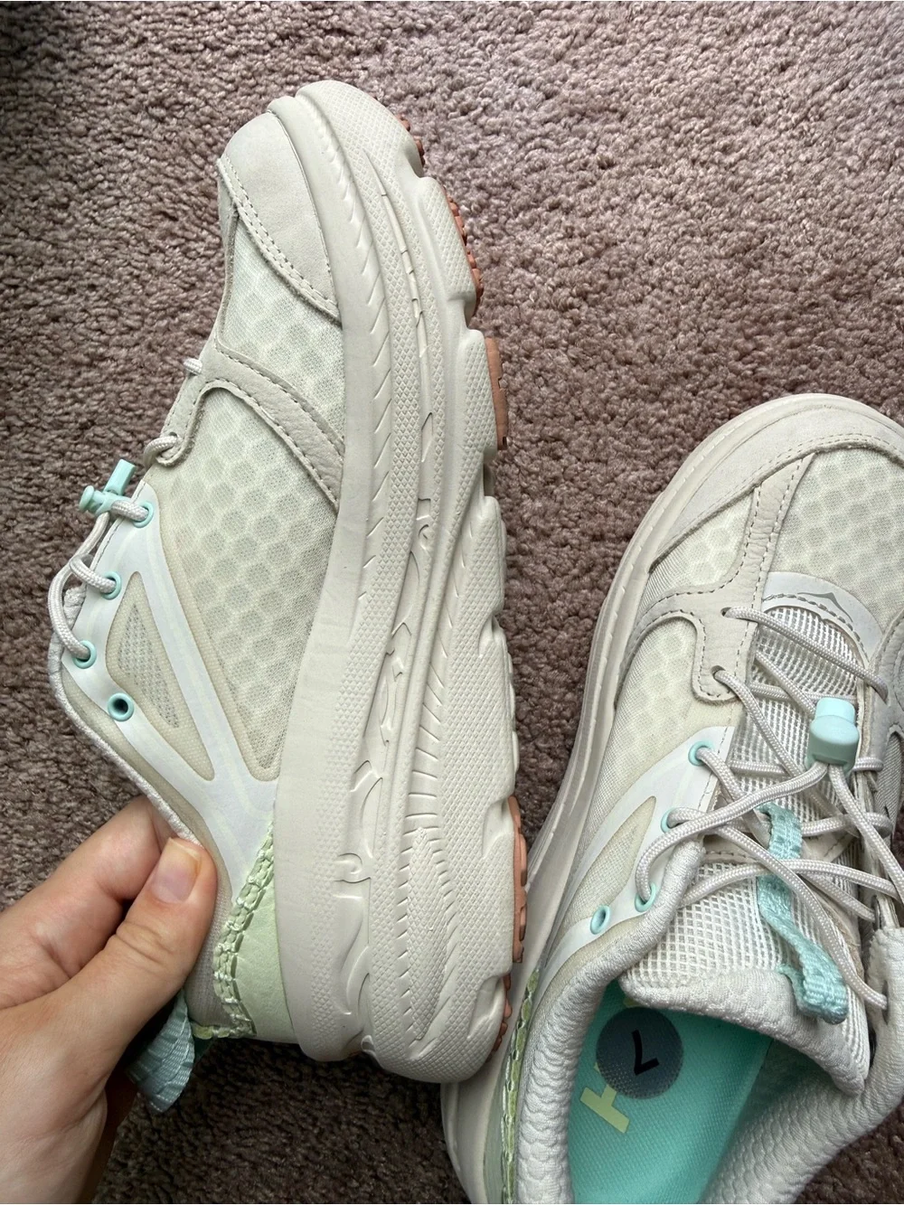 Hoka One One HOKA Bondi B3LS Oat Milk - 1155351-OKT US women size 7